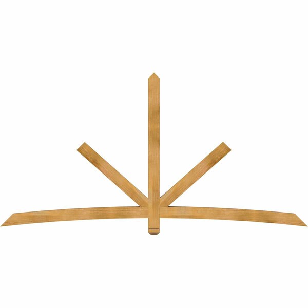 Ekena Millwork Alberta Rough Sawn Timber Gable Bracket, Western Red Cedar, 108"W x 54"H x 4"D x 4"F, 12/12 Pitch GBW108X54X0404ALB00RWR - main